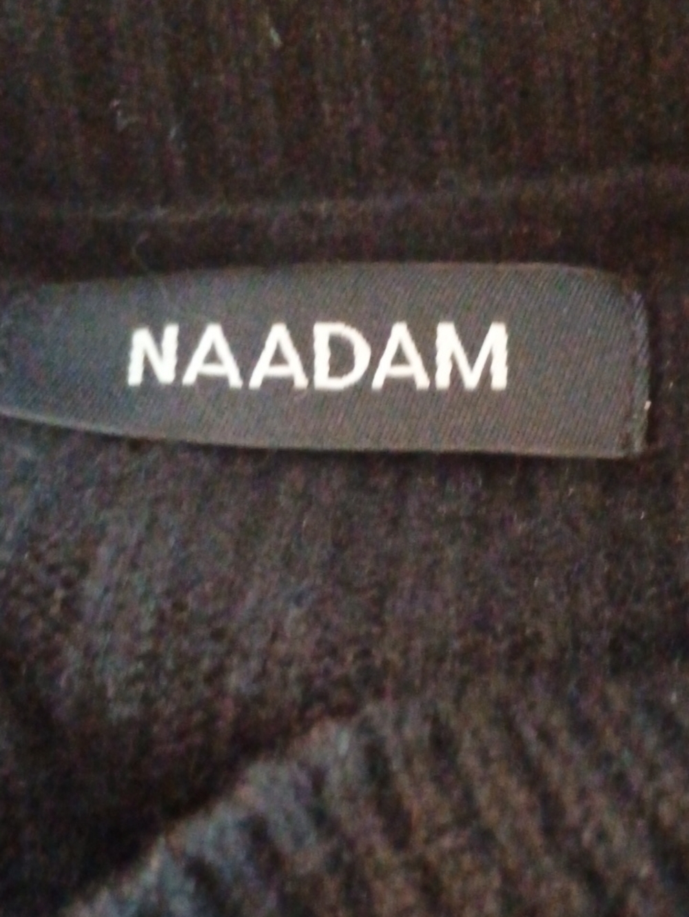 NAADAM Black Crewneck Sweater